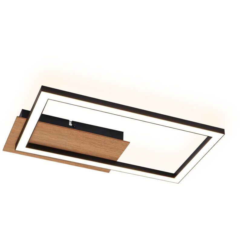 foto del prodotto gbly lampada da soffitto led lampada per camera moderna da 12 w lampada in legno a 3000 k luce bianca calda lampada per corridoio rettangolare