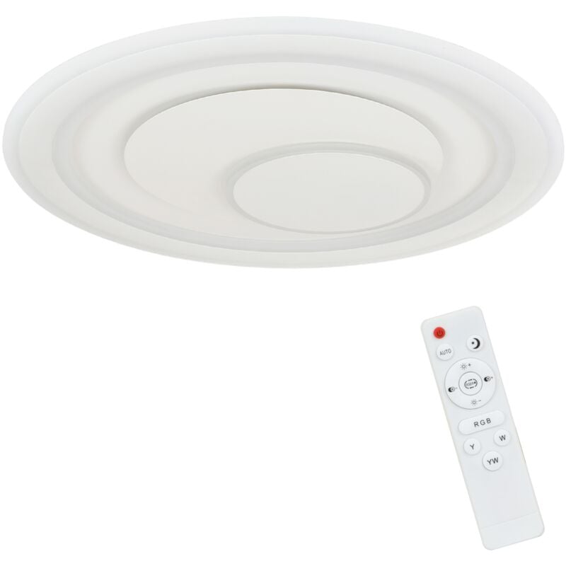 foto del prodotto gbly lampada da soffitto led regolabile in luminosit 50,5 cm bianca lampada per salotto rgb in acrilico moderna rotonda 90 w lampada per cucina