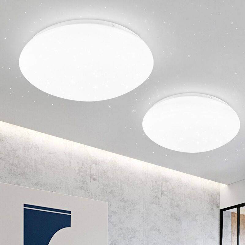 foto del prodotto gbly lampada da soffitto led, set di 2, decoro a cielo stellato, plafoniera luce bianca 6500k 16.5cm , led integrati 5w, lampadario per camera da