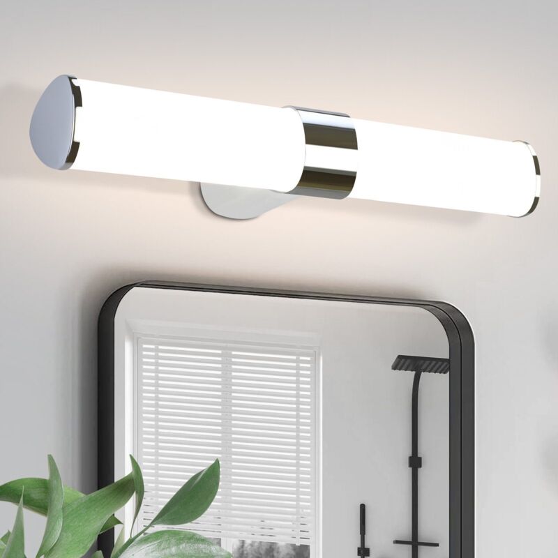foto del prodotto gbly lampada led a specchio, lampada per guardaroba, applique per bagno, luce bianca neutra 4000 kelvin, 8w, impermeabile ip44, larghezza 400mm