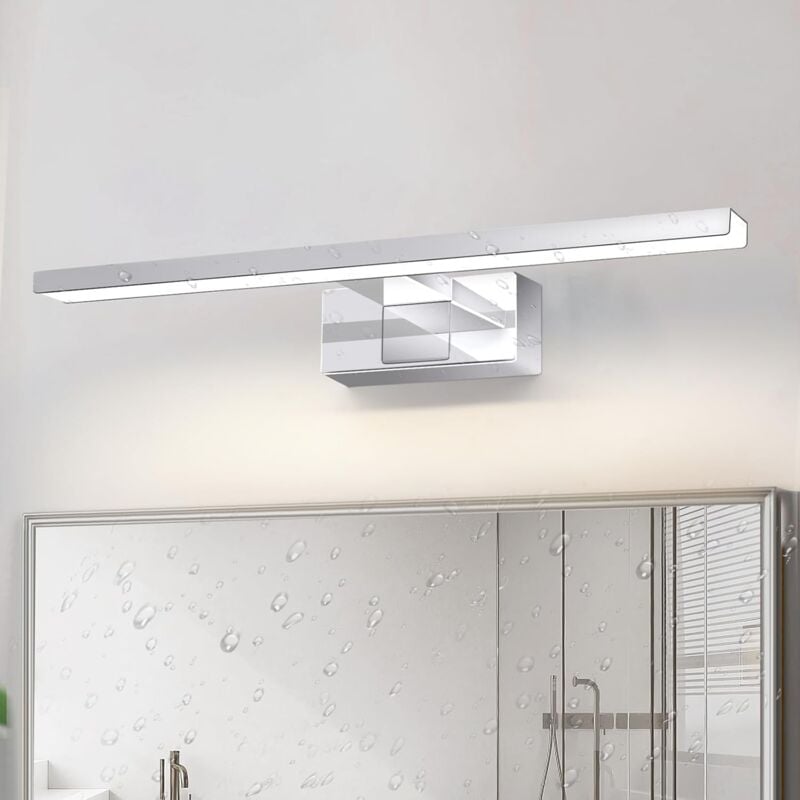 foto del prodotto gbly lampada led a specchio, lampada per guardaroba, lampada da parete per bagno, luce bianca neutra 4000 kelvin, 6w, impermeabile ip44, larghezza