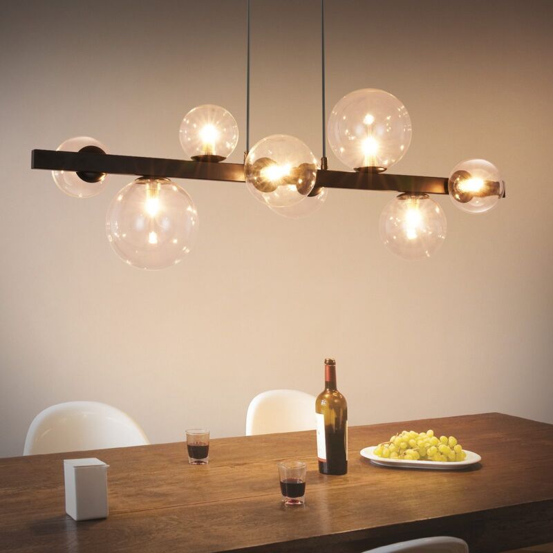 foto del prodotto gbly lampadario lampada a sospensione soggiorno 8 lampadine cucina g9 lampada a sospensione lampada da tavolo da pranzo sala da pranzo moderna