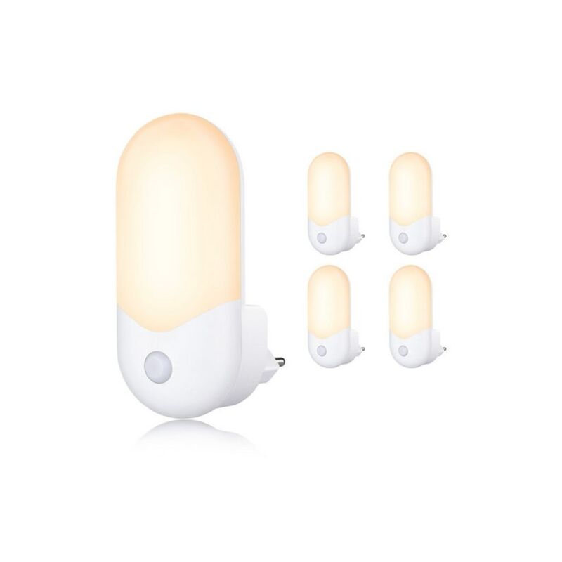 foto del prodotto gbly lampe de nuit prise de courant lampe de prise de courant enfants 4 pi ces led prise de courant lampe de nuit chambre d enfant blanc chaud