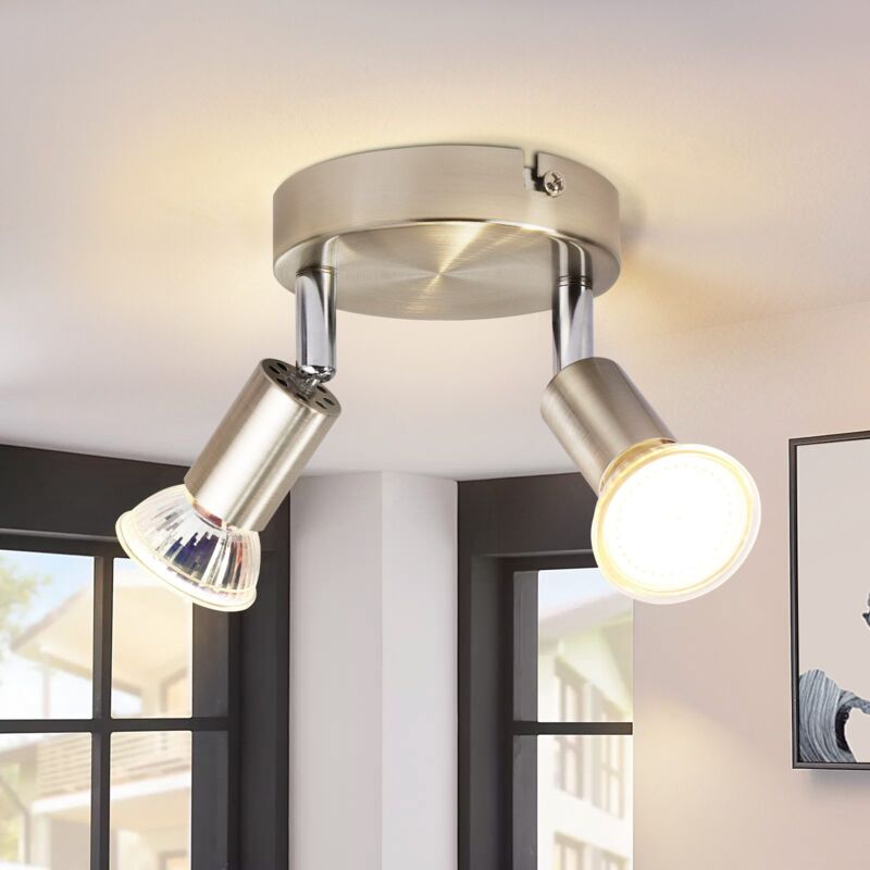 foto del prodotto gbly plafoniera 2 faretti a soffitto led gu10 lampada rotonda lampada da ingresso moderna faretti a soffitto a 350 per cucine corridoio camera