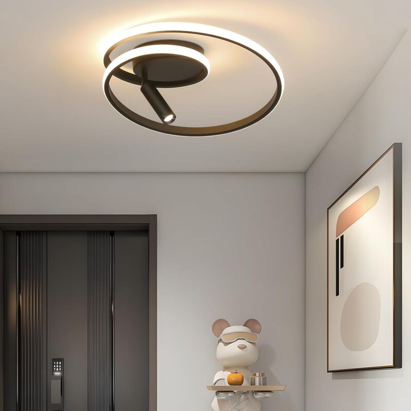 foto del prodotto gbly plafoniera a led, lampada da soffitto a led dimmerabile, plafoniera moderna 40cm lampada da camera da letto design moderno 37w lampada da