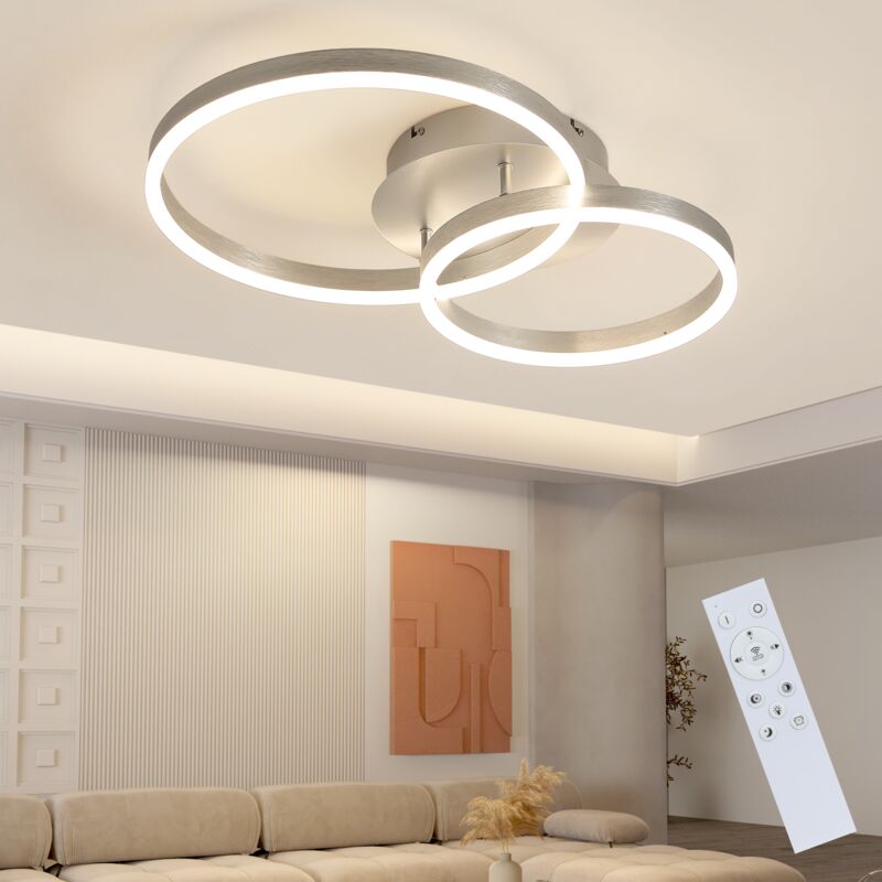 foto del prodotto gbly plafoniera a led lampada da soffitto dimmerabile dal design moderno per soggiorno, 40 cm, lampada da camera da letto con telecomando, 2