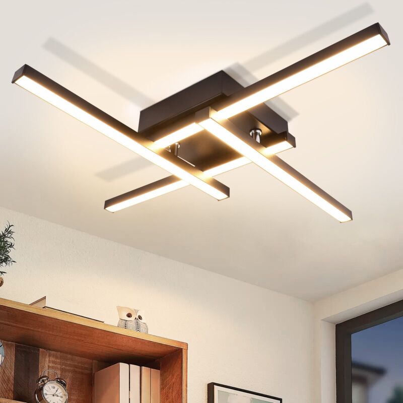 foto del prodotto gbly plafoniera a led lampada da soggiorno bianca calda design moderno lampada da camera da letto 24w lampada da soffitto con design a