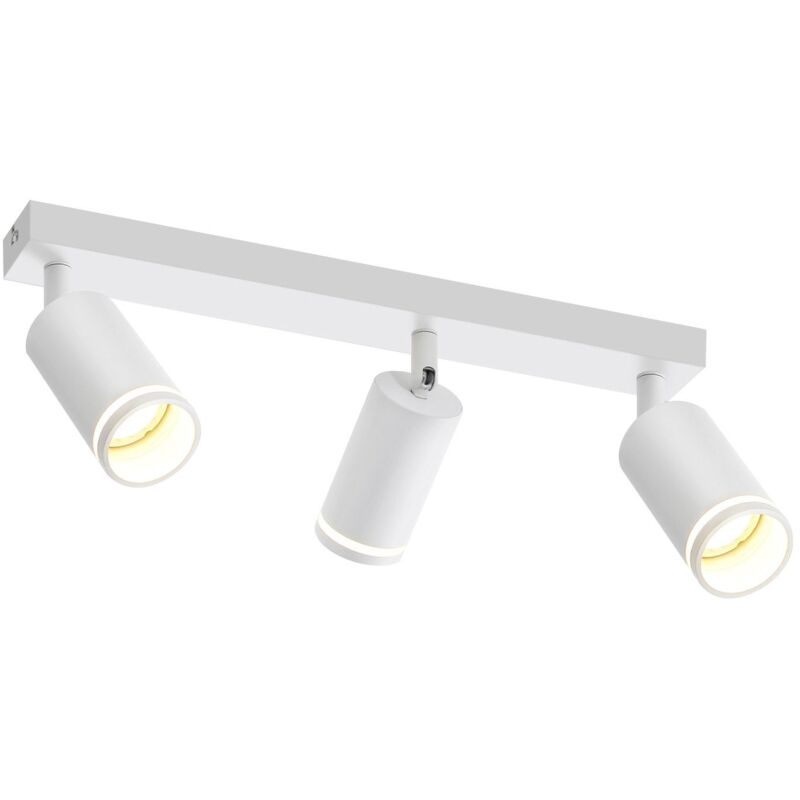 foto del prodotto gbly plafoniera faretto da soffitto 3 lampadine moderna bianca faretto gu10 faretti orientabili a 355 lampada da ingresso per interni in metallo