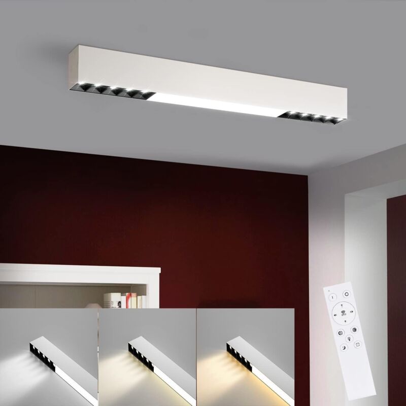 foto del prodotto gbly plafoniera led camera da letto 17w lampada da scrivania a soffitto 53cm lunga lampada da soggiorno dimmerabile con telecomando lampada da