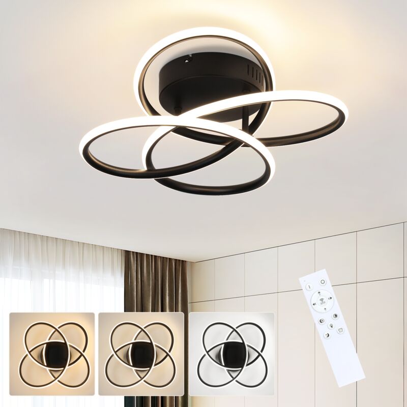 immagine 0 del prodotto gbly plafoniera led da corridoio lampada da corridoio bianca dal design moderno, dimmerabile con telecomando, a forma di farfalla, per cucina, 44