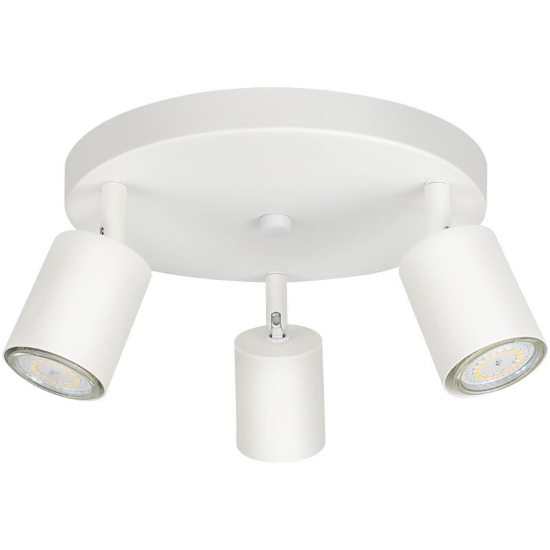 foto del prodotto gbly plafoniera led da soffitto per corridoio, soggiorno faretto da soffitto a 3 fiamme, faretto moderno bianco, faretti da soffitto rotondi