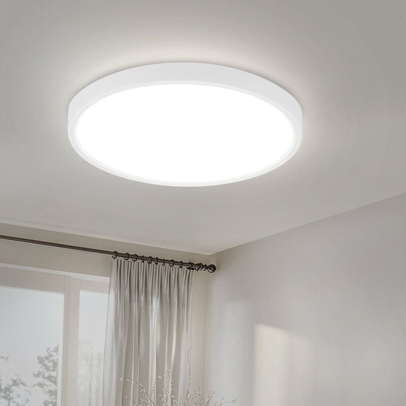 foto del prodotto gbly plafoniera led lampada da bagno diametro 22 cmpiatta bianco freddo 15w illuminazione da soffitto per cucina ip44 lampada da cucina