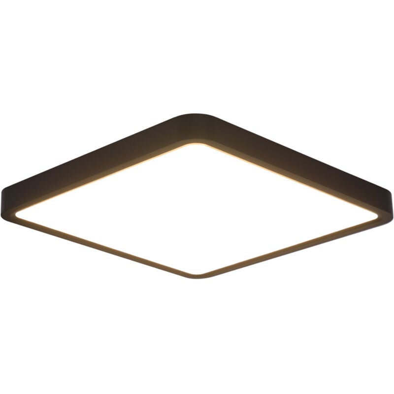 foto del prodotto gbly plafoniera led per bagno lampada da camera da letto lampada da bagno piatta nera 23cm illuminazione da soffitto 23w lampada da cucina 3000k