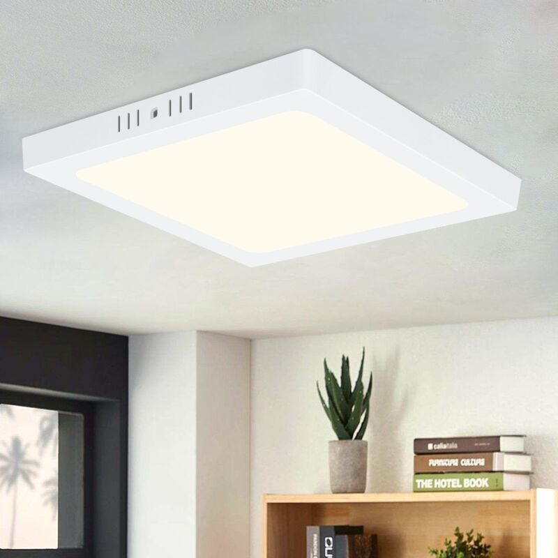 foto del prodotto gbly plafoniera led piatta per bagno 18w plafoniera 4000k ip44 lampada moderna per camera da letto diametro 23cm lampada led quadrata bianco