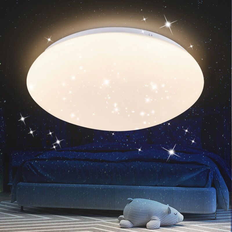 foto del prodotto gbly plafoniera led soffitto, 18w 30cm, ip44 bianca neutra 4000k, plafoniere moderna a soffitto per interni soggiorno camera da letto cucina