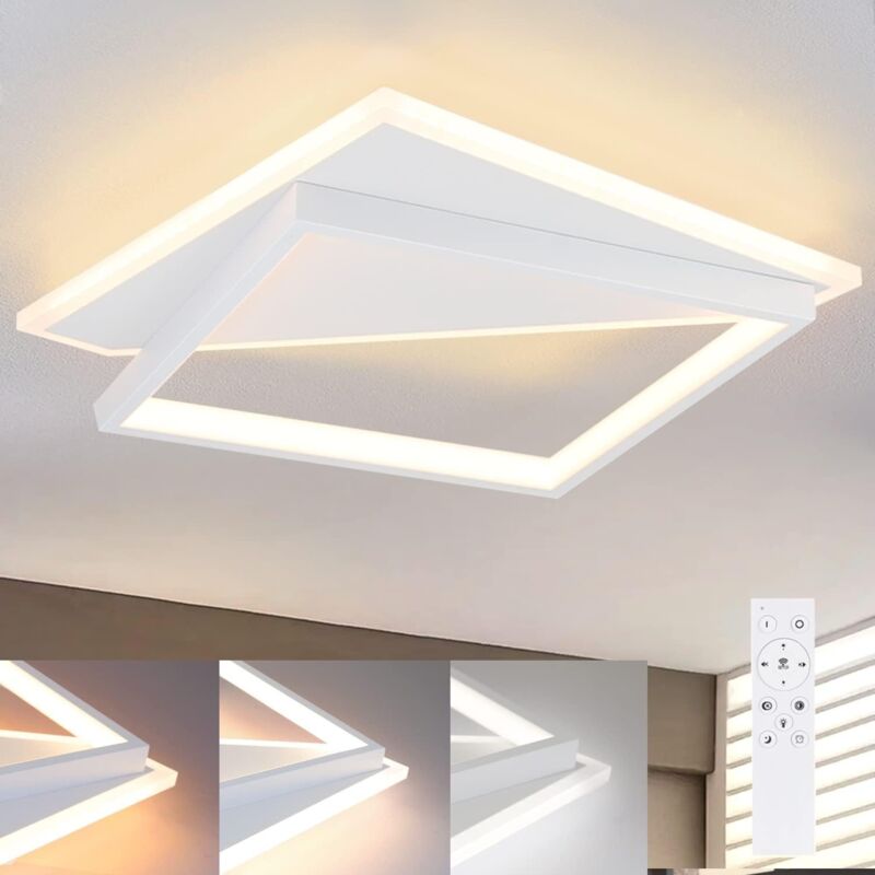 foto del prodotto gbly plafoniera plafoniera moderna led 40w lampade da camera da salone lampada dimmerabile con telecomando lampada da salone bianca lampada da cucina