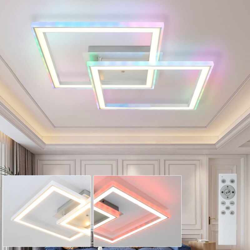 foto del prodotto gbly plafonnier led 35w lampada da salotto rgb cambio colore lampada da camera moderna dimmerabile con telecomando lampada da corridoio plafoniere