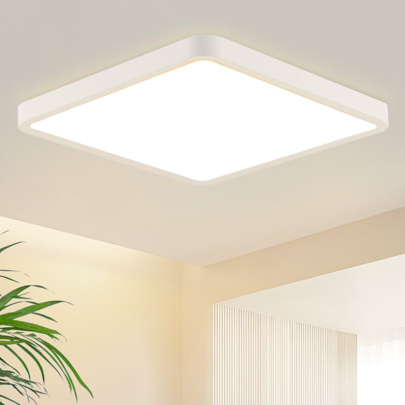 foto del prodotto gbly plafonnier led piatto lampada da camera 23cm lampada da bagno bianca 18w lampada da cucina quadrata illuminazione da soffitto lampada da