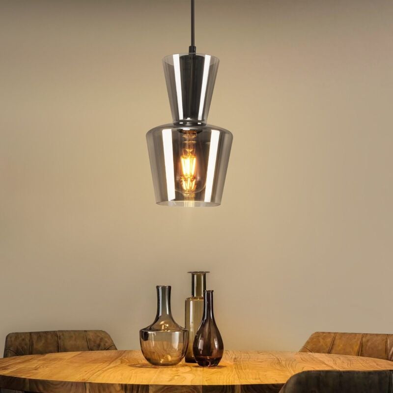 foto del prodotto gbly sospensione dell illuminazione da tavolo della sala da pranzo 1 lampada da tavolo della sala da pranzo a una fiamma, lampada appesa in vetro