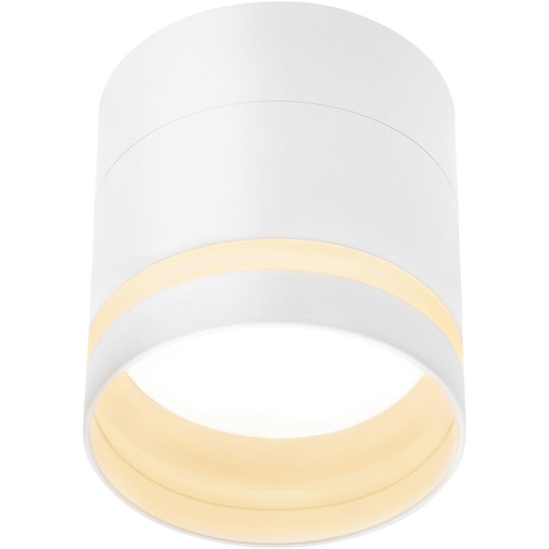 foto del prodotto gbly spot led sporgente bianco spot per soffitto rotondo spot in acrilico bianco caldo spot sporgente con spot per soffitto piatto gx53 3000k spot