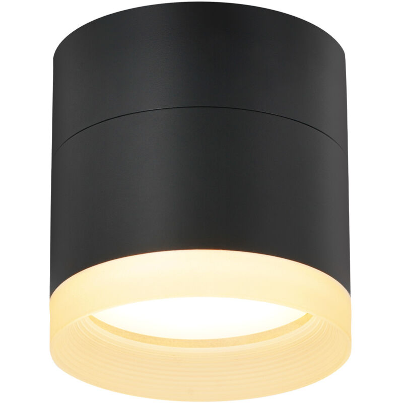 foto del prodotto gbly spot sporgente led rotondo spot da soffitto nero 5w piccolo spot sporgente gx53 luce calda spot sporgente piatto spot da soffitto 3000k