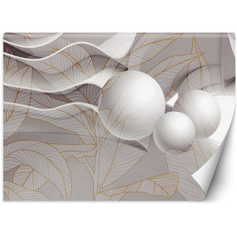 foto del prodotto gbshop carta da parati, sfere onde 3d 300x210