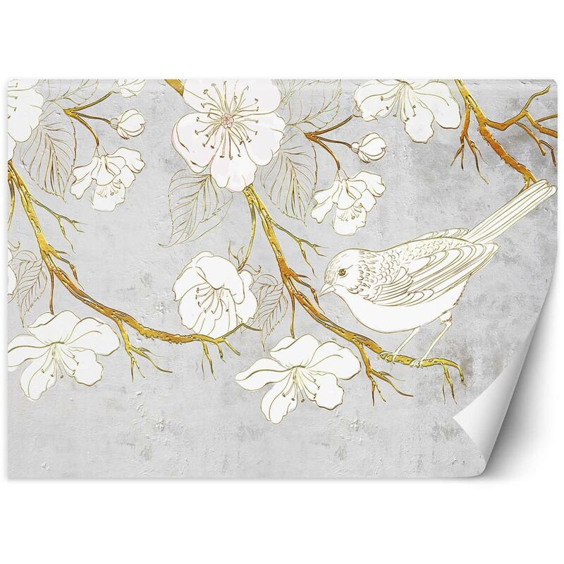 foto del prodotto gbshop carta da parati, uccelli e fiori 400x280
