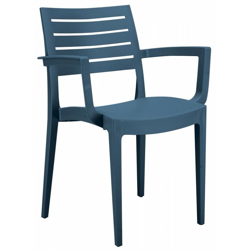 foto del prodotto gbshop poltrona polimerica firenze grandsoleil colore blu petrolio