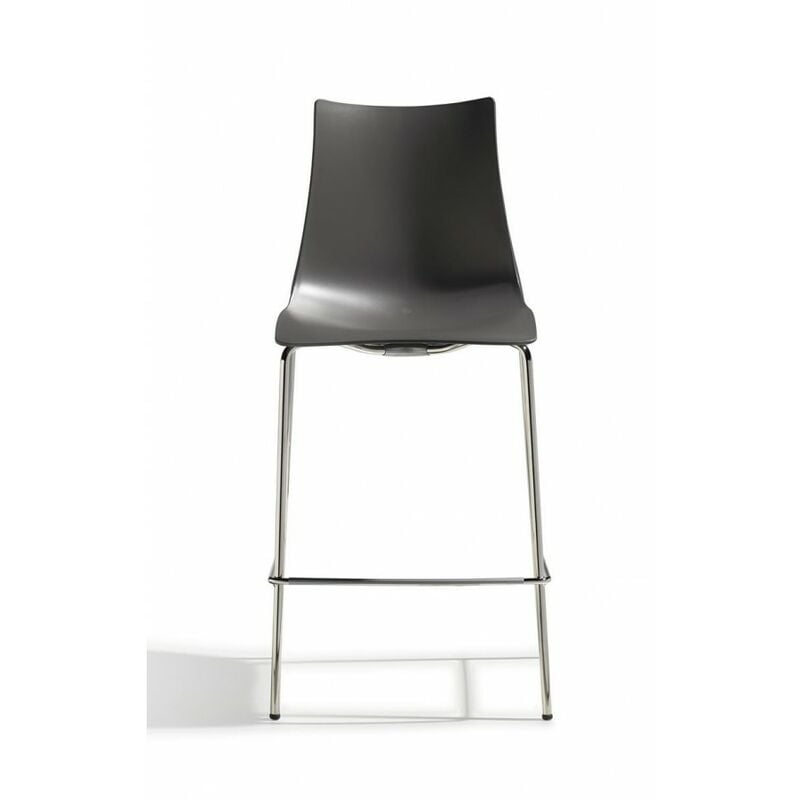 foto del prodotto gbshop set 2 sgabelli zebra h. 65 scab colore antracite