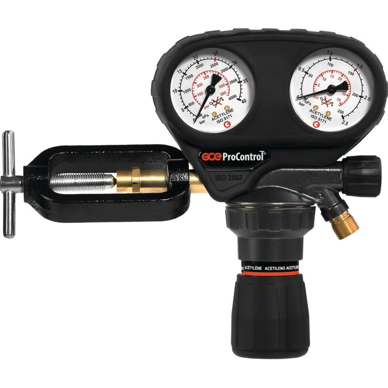 foto del prodotto gce - regolatore di pressione bombola procontrol acetilene 25bar 1 stadio rh na