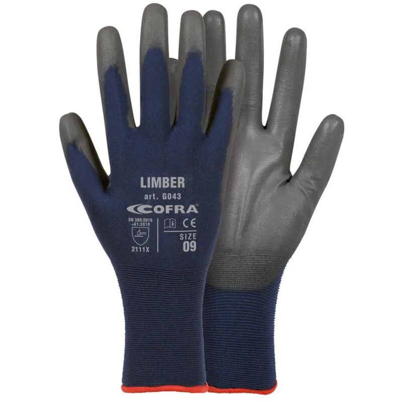 foto del prodotto gcl9 guanti da lavoro nylon usi generici limber 9 l cofra