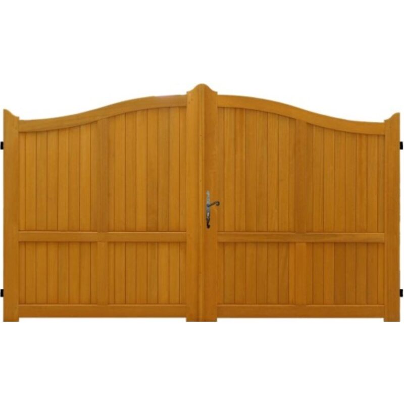 foto del prodotto gd menuiseries cancello in legno pieno larghezza 3,50 m altezza 1,60 1,80