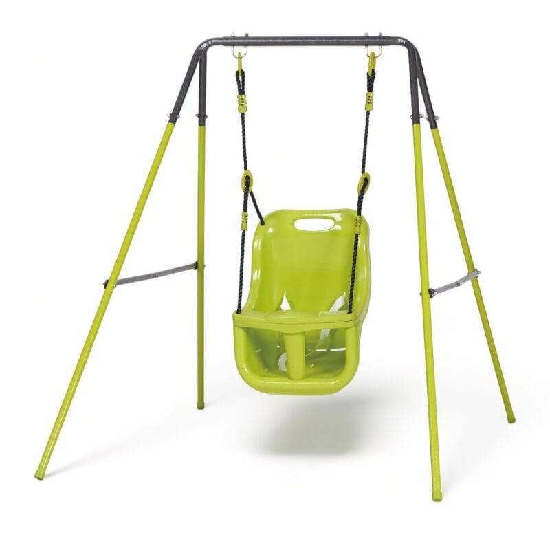 foto del prodotto gdlc altalena bambino con sediolino di sicurezza baby in acciaio gioco da giardino allegra baby baby