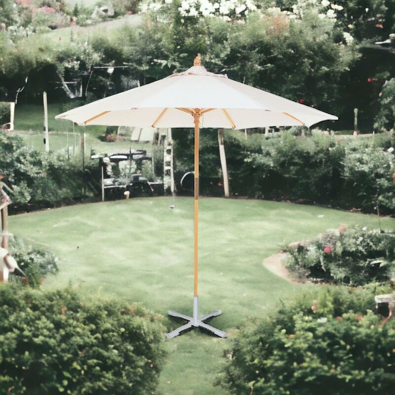 foto del prodotto gdlc ombrellone legno tondo arredo giardino per esterni diametro 300 cm