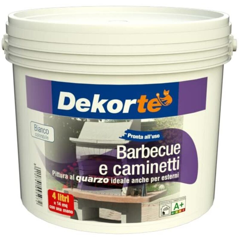 foto del prodotto gdm 600010800010222 pittura al quarzo per esterni, bianco, 4 l confezione da 1 