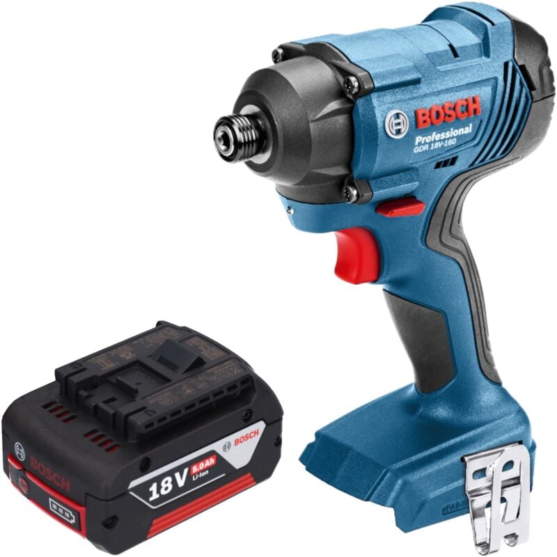 foto del prodotto gdr 18v 160 avvitatore a impulsi professionale a batteria 18 v 160 nm 1 4 1x batteria ricaricabile 5,0 ah senza caricabatterie bosch