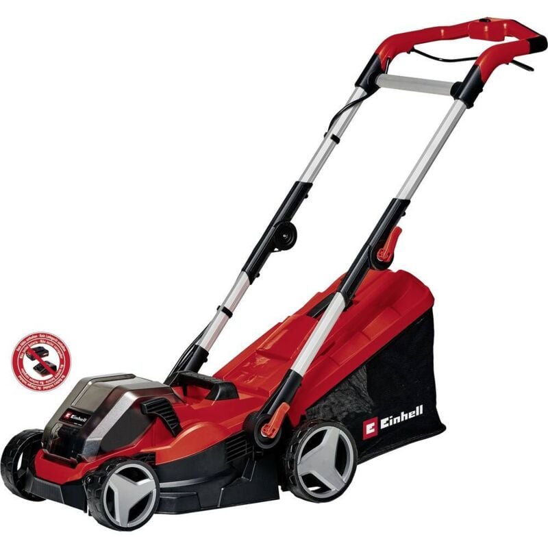 foto del prodotto ge cm 36 34 1 li solo power x change a batteria tosaerba a batteria manico regolabile in altezza 18 v larghezza einhell