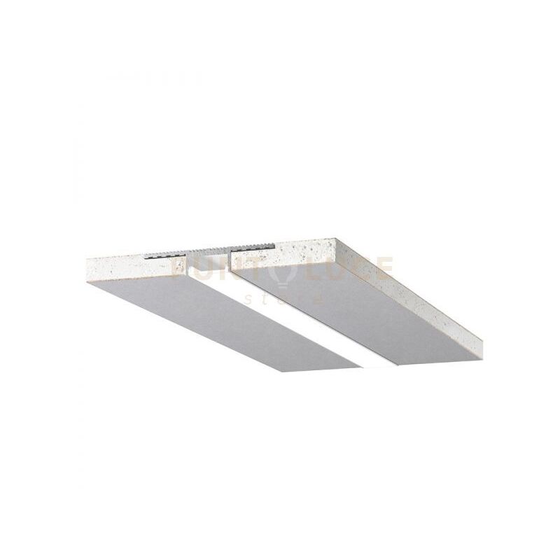 foto del prodotto gea luce carrara g sistema modulare integrato in 2 pannelli a scomparsa per incasso 2mt argento