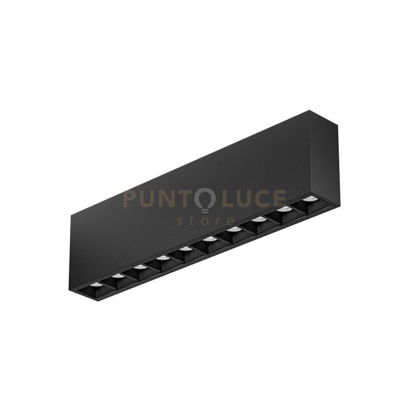 foto del prodotto gea luce gfa1433c modulo led 10 punti luce attacco led 3000k 1600lm 20w 26,9cm nero