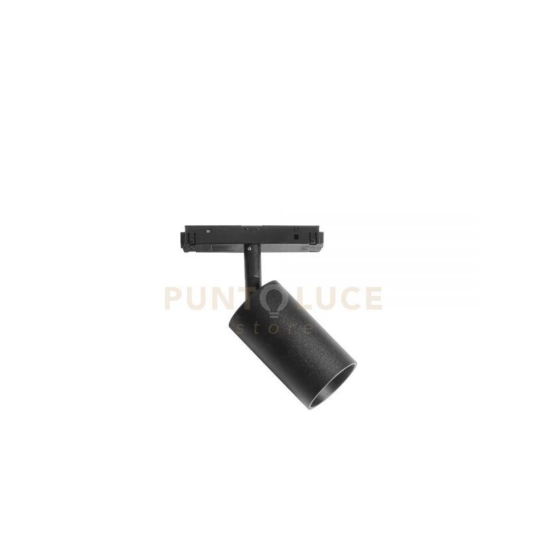 foto del prodotto gea luce modena sp g faretto proiettore regolabile nero per binari 48v incastro magnetico led 3000k 970lm 15w