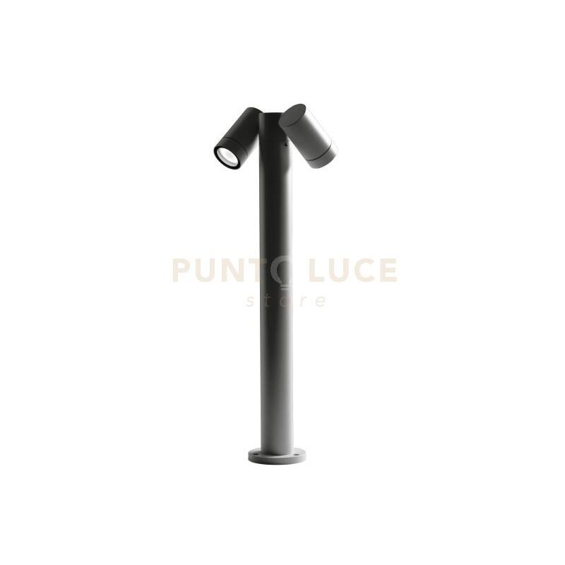 foto del prodotto gea luce paletto da esterno 2xgu10 ip65 altezza 70cm antracite ges1123
