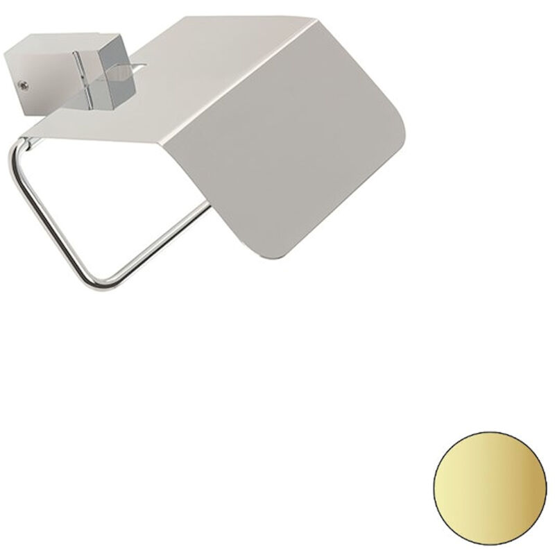 foto del prodotto gea portarotolo con coperchio oro opaco codice prod 000ge11c18 stilhaus