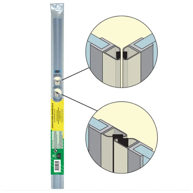 foto del prodotto geb guarnizioni magnetiche per porte, 2 metri coppia 