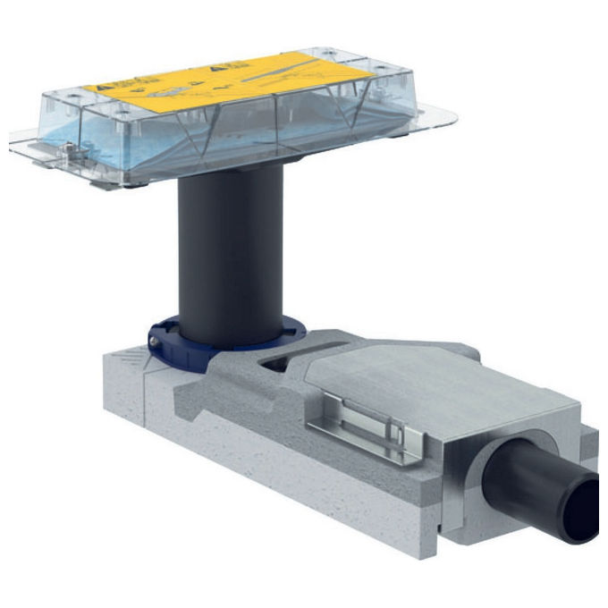 foto del prodotto geberit 154.152 set installazione canalette cleanline 60 per altezza massetto 65-90mm