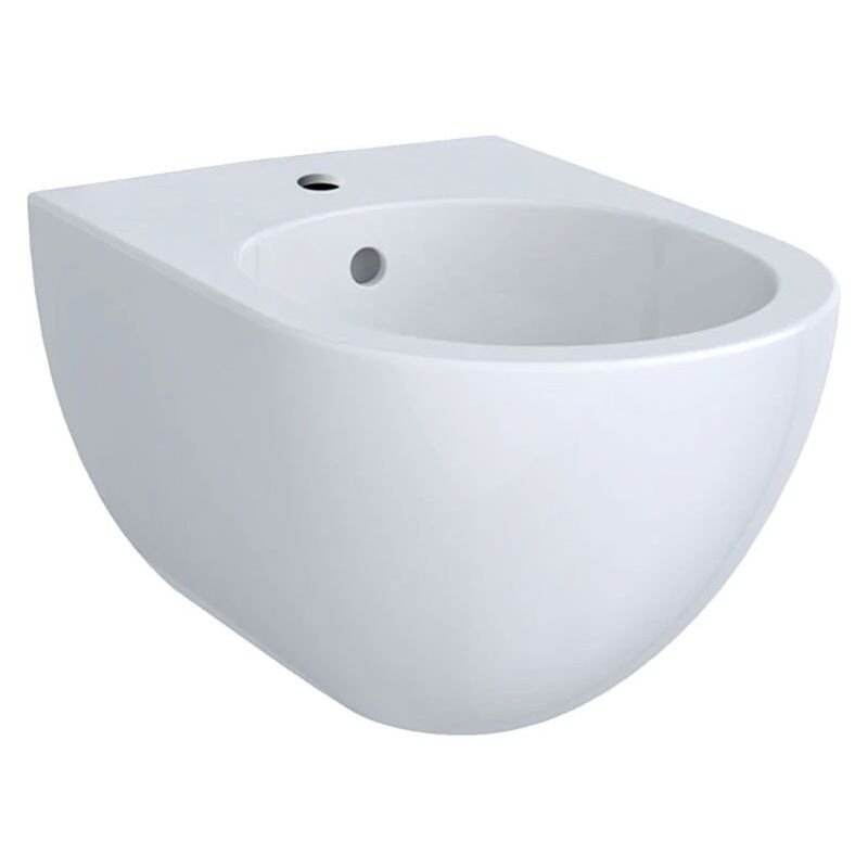 foto del prodotto geberit acanto bidet sospeso monoforo, con fissaggio nascosto e troppopieno, colore bianco, finitura lucido 500.601.01.2