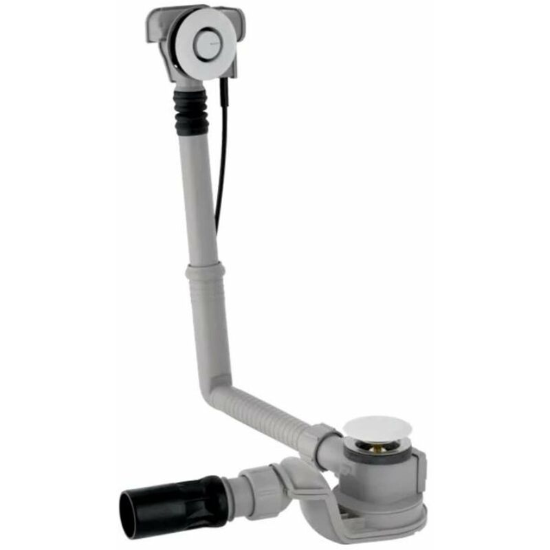 foto del prodotto geberit accessori sistema di scarico e troppopieno per vasca da bagno, comando pushcontrol, lunghezza 260 mm, cromo 150.750.21.6