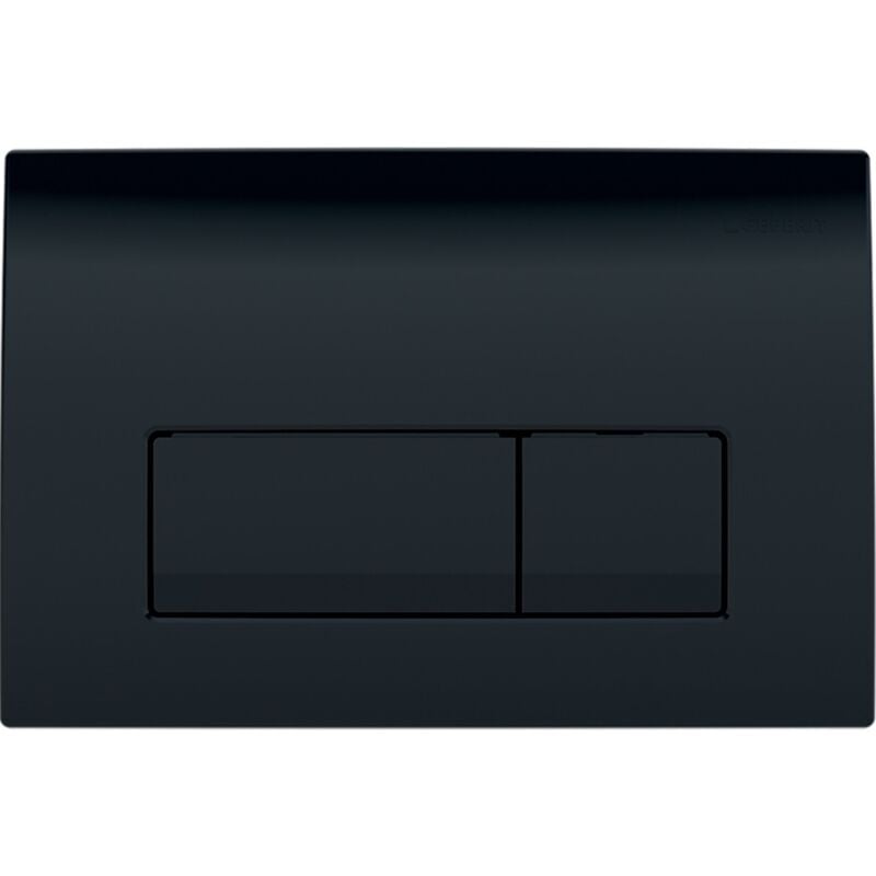 foto del prodotto geberit delta 50 piastra di comando doppio tasto, nero brillante 115.119.dw.1 