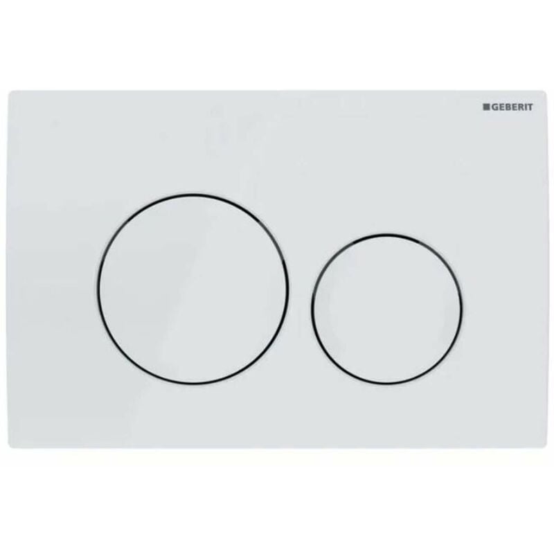 foto del prodotto geberit delta20 placca di comando, bianco alpino 115.127.11.1