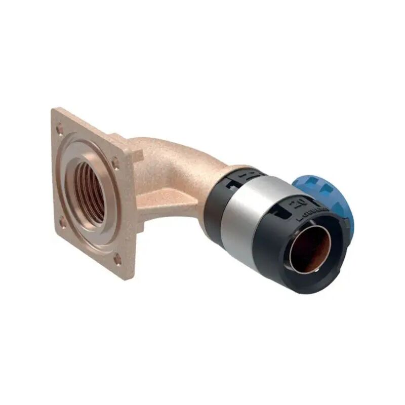 foto del prodotto geberit gomito di allacciamento 90 flowfit per cassette di risciacquo da incasso per multistrato a pressare 16mm 1 2 