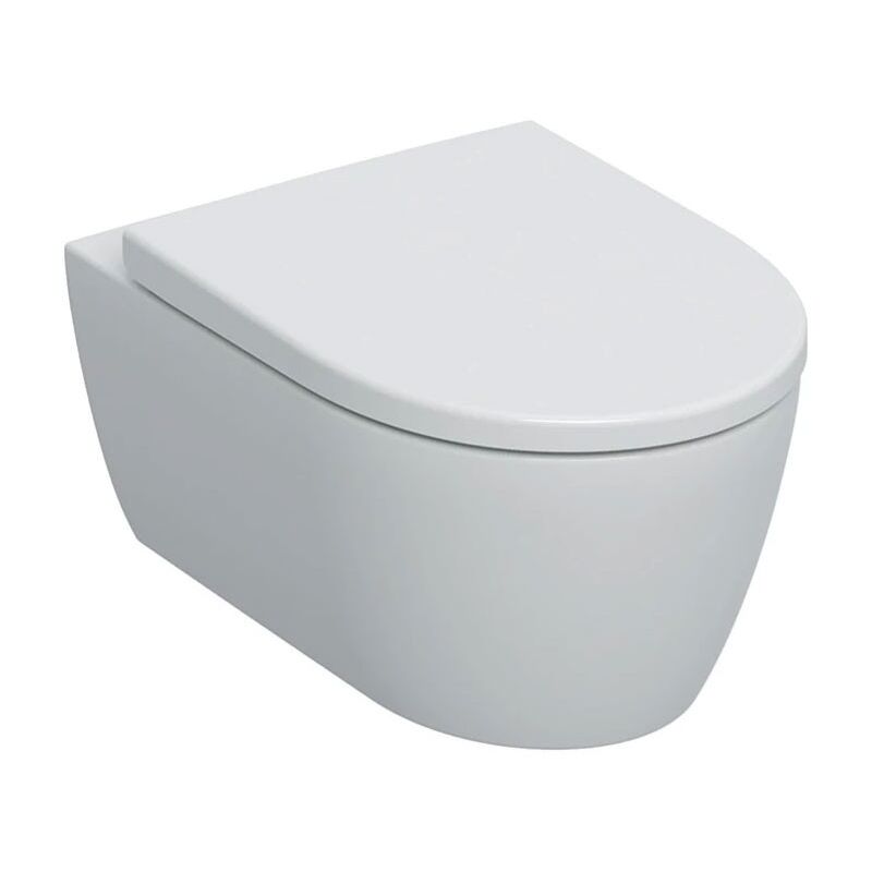 foto del prodotto geberit icon vaso sospeso rimfree con sedile ammortizzato e sgancio rapido, colore bianco finitura lucido 501.663.00.1
